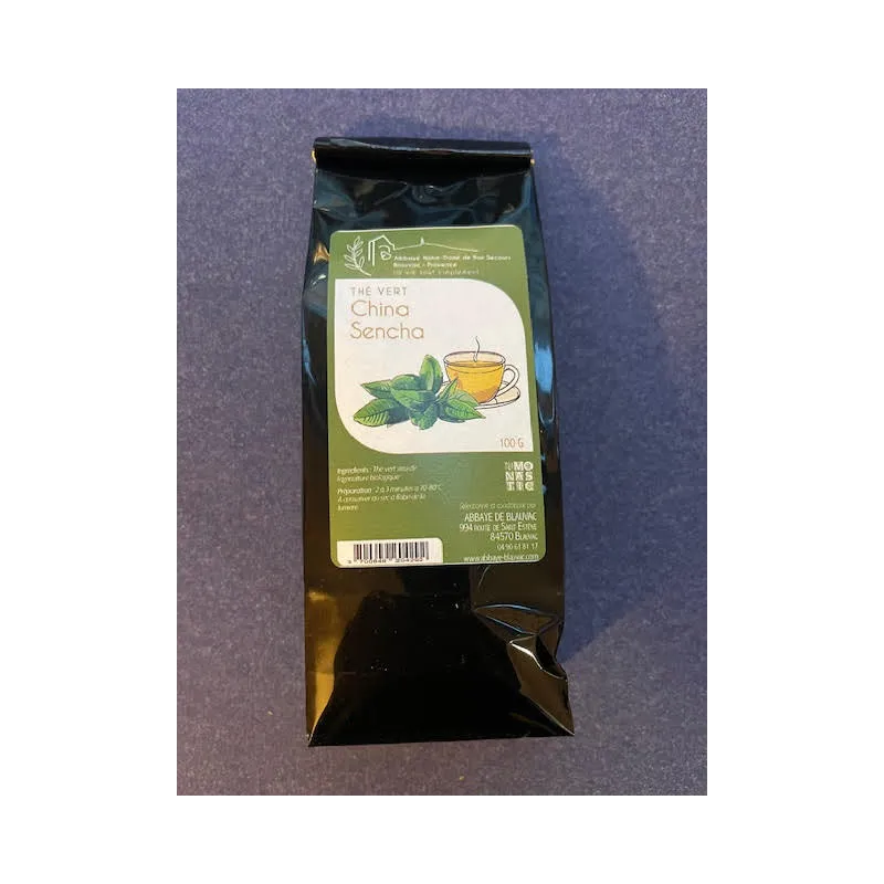 Thé vert China Sencha 100g Abbaye de Blauvac