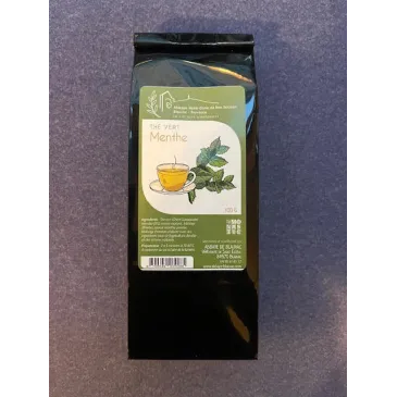 Thé vert à la Menthe 100g Abbaye de Blauvac