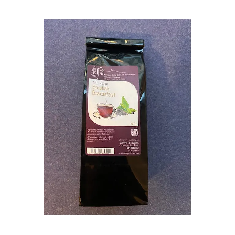 Thé noir English breakfast 100g Abbaye de Blauvac