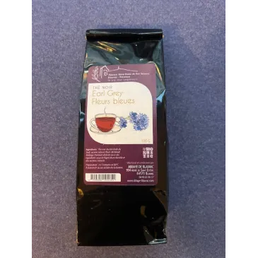Thé noir Earl Grey Fleurs bleues 100g Abbaye de Blauvac