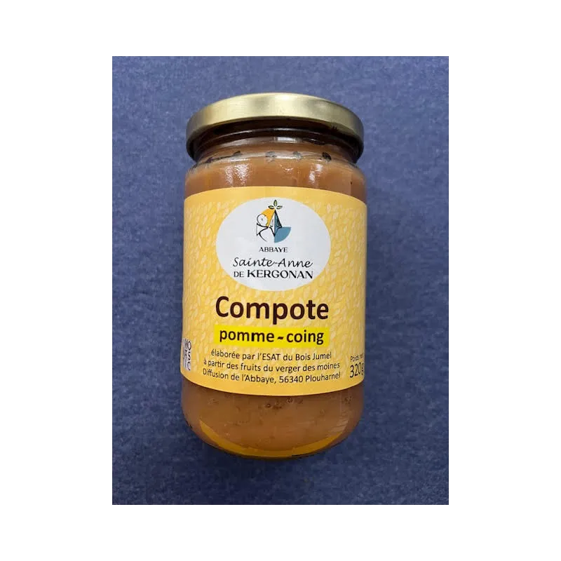 Compote Pomme-Coing 320g Abbaye de Kergonan