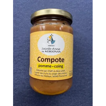 Compote Pomme-Coing 320g Abbaye de Kergonan