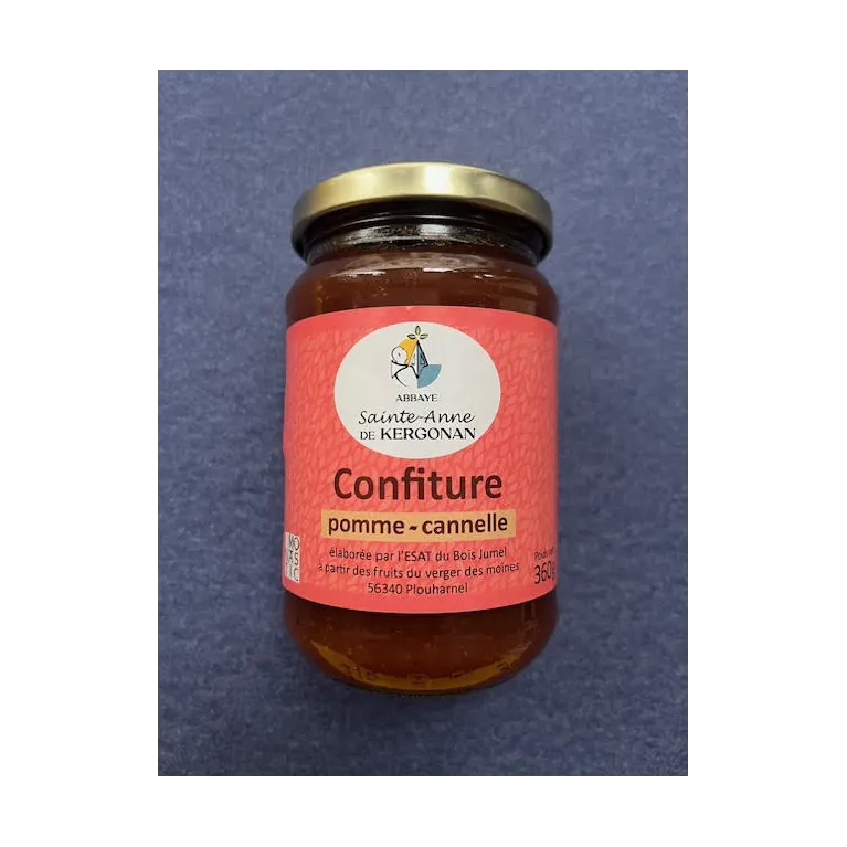 Confiture Pomme-Cannelle 360g Abbaye de Kergonan