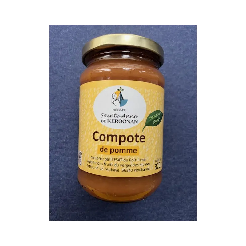 Compote de Pomme 320g Abbaye de Kergonan