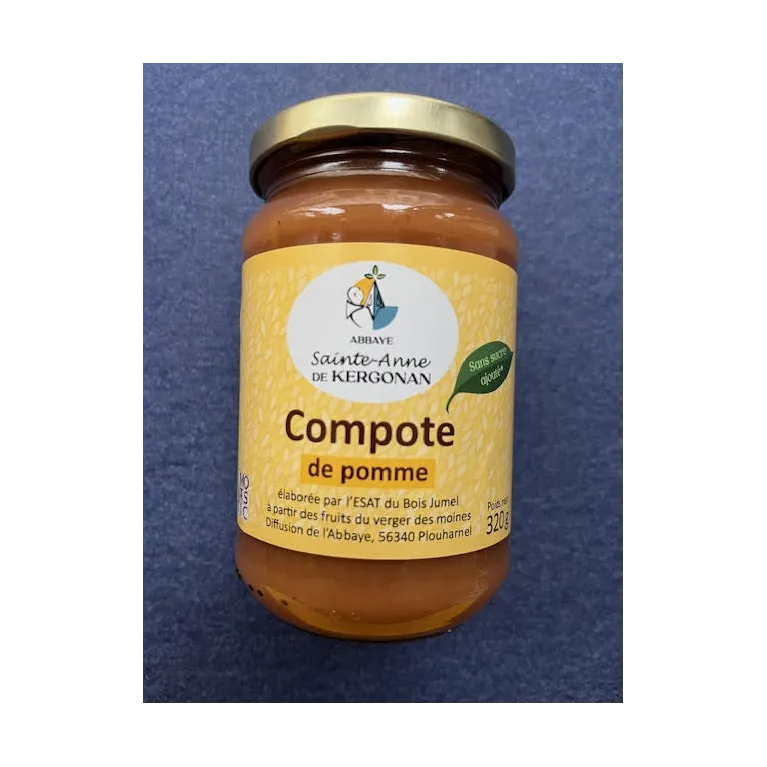 Compote de Pomme 320g Abbaye de Kergonan