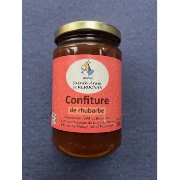 Confiture de Rhubarbe 360g Abbaye de Kergonan