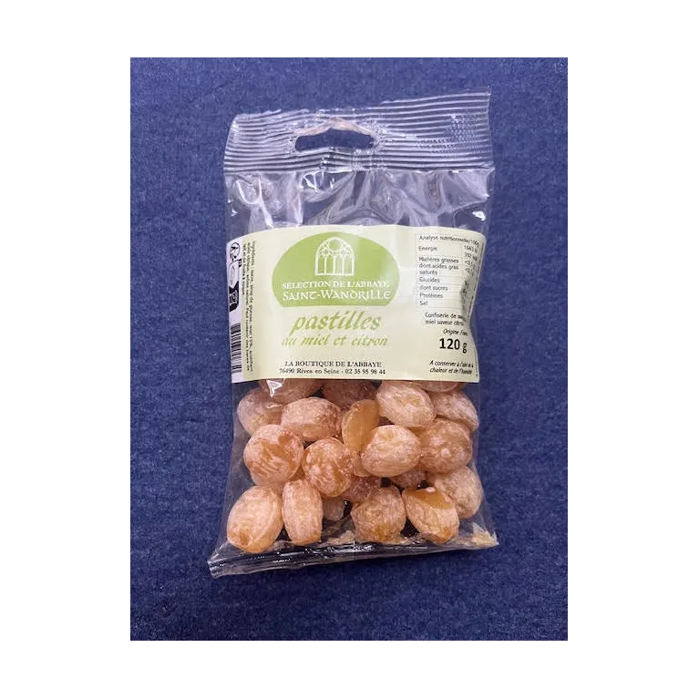 Bonbons Miel-Citron 120g Abbaye de St-Wandrille