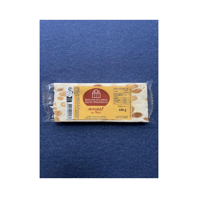 Nougat en barre 100g Abbaye de St-Wandrille
