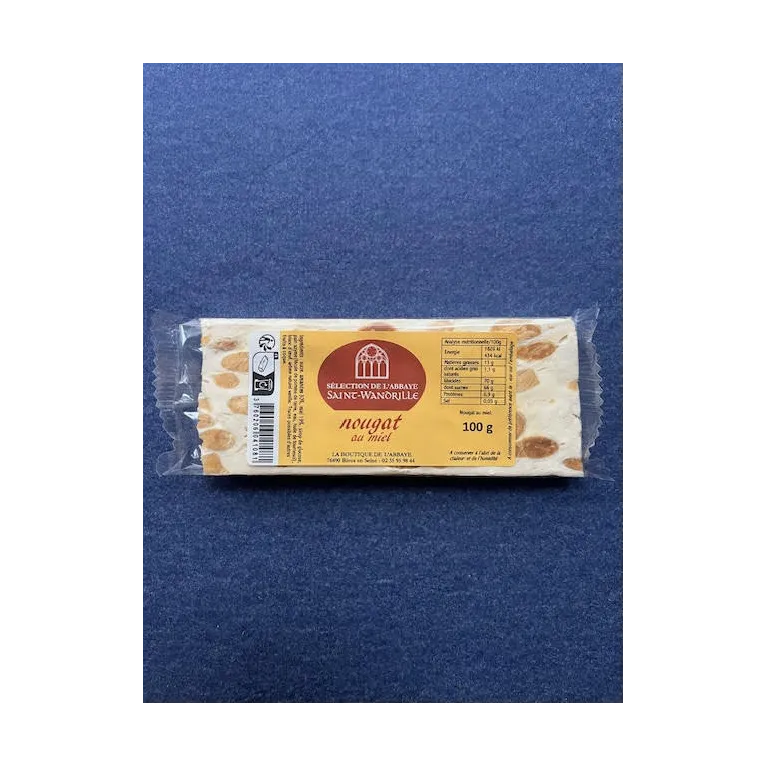 Nougat en barre 100g Abbaye de St-Wandrille