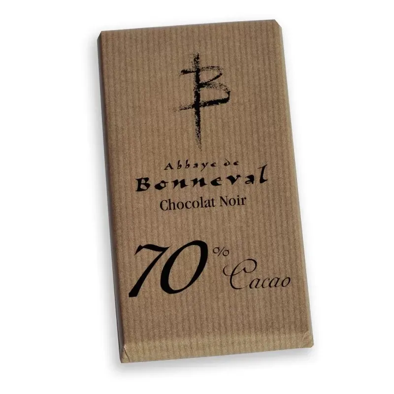 Tablette chocolat Noir 70% 100g Abbaye de Bonneval