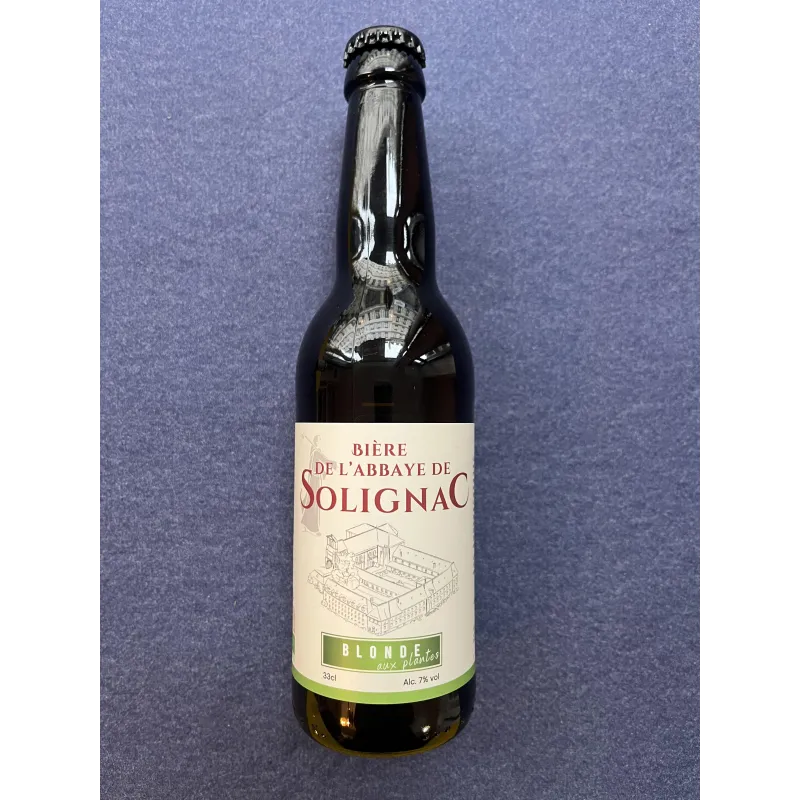 Bière Blonde aux Plantes 33cl Abbaye de Solignac