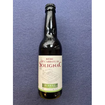 Bière Blonde aux Plantes 33cl Abbaye de Solignac
