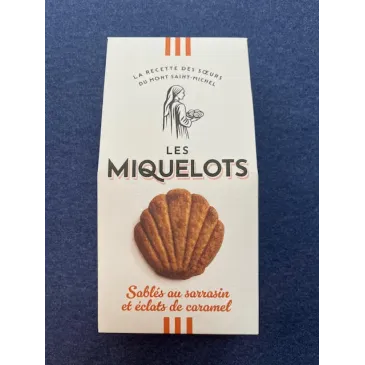 Miquelots au sarrasin et éclats de caramel 160g Abbaye du Mont-St-Michel