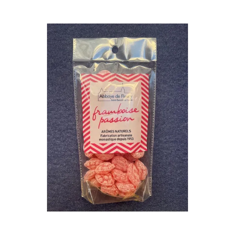 Pastilles Framboise-Passion 150g Abbaye de Fleury