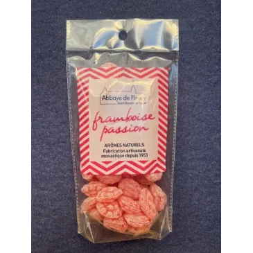 Pastilles Framboise-Passion 150g Abbaye de Fleury