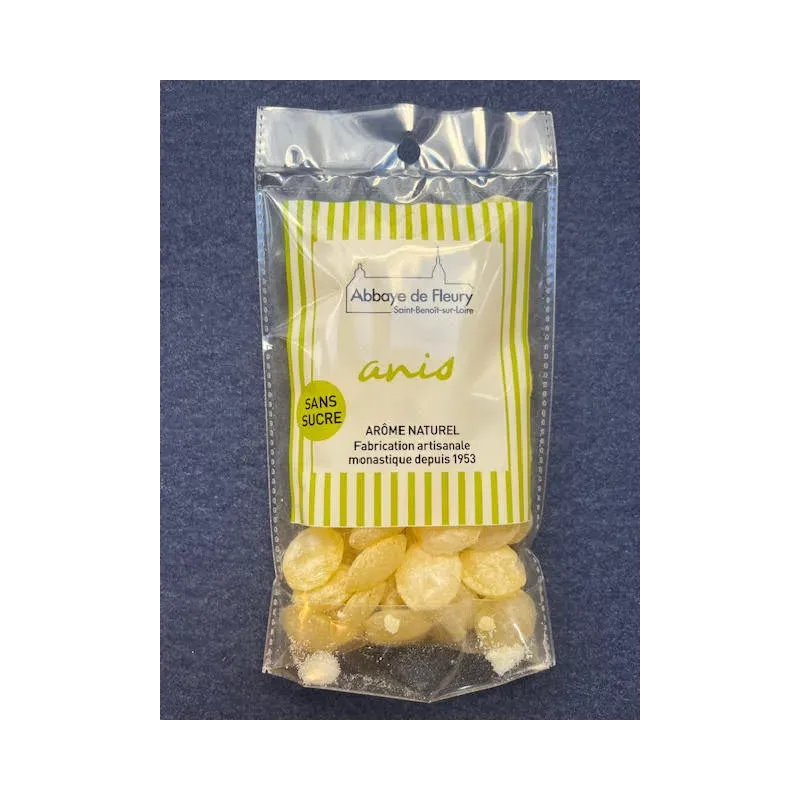 Bonbons sans sucre Anis 150g Abbaye de Fleury