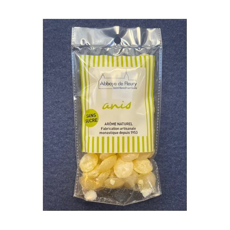 Bonbons sans sucre Anis 150g Abbaye de Fleury