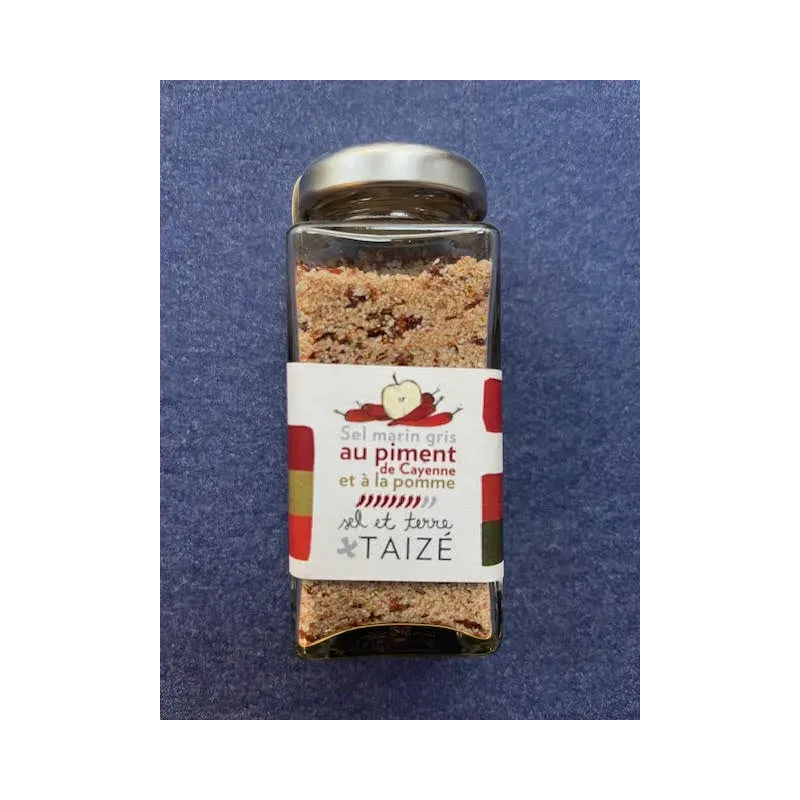 Sel au Piment de Cayenne et à la Pomme 60g Communauté de Taizé