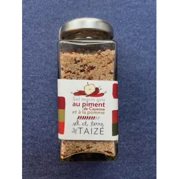 Sel au Piment de Cayenne et à la Pomme 60g Communauté de Taizé