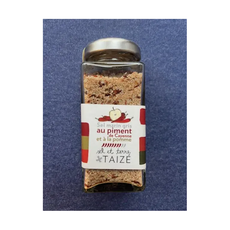 Sel au Piment de Cayenne et à la Pomme 60g Communauté de Taizé