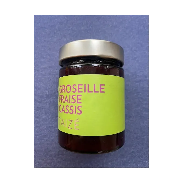 Confiture Groseille-Fraise-Cassis 320g Communauté de Taizé