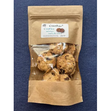Cookies Raisins-coco 90g Monastère de Thiais