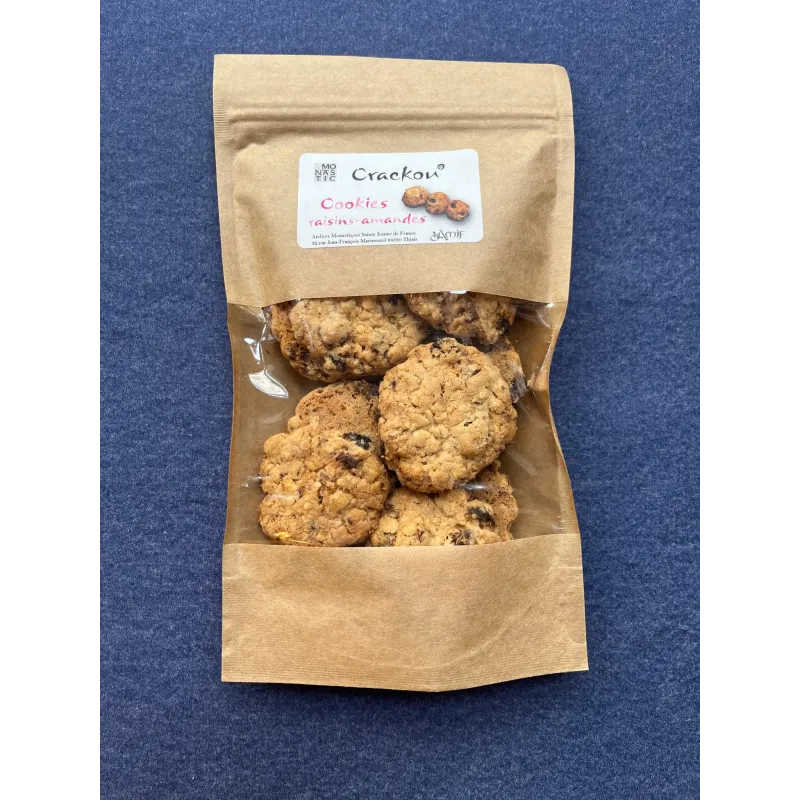 Cookies Raisins-amandes 90g Monastère de Thiais