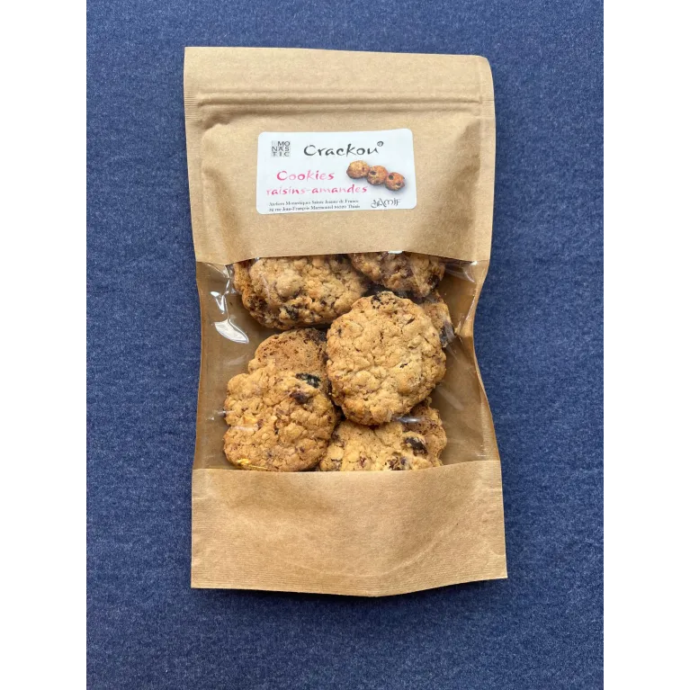 Cookies Raisins-amandes 90g Monastère de Thiais
